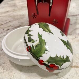 Villeroy & Boch Flower Holiday Trinket Porcelain Covered Box Jewelry Box